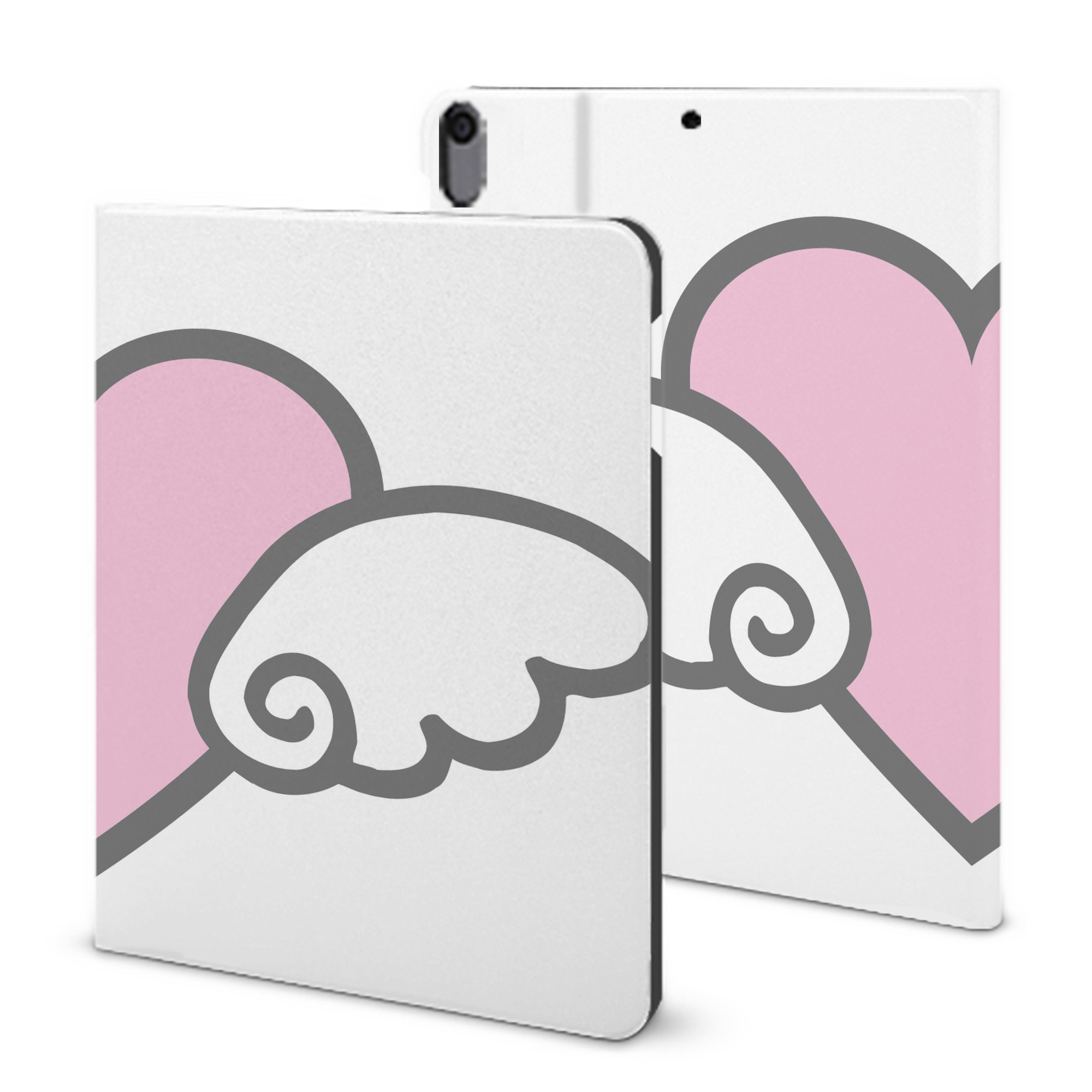 （画像用） Hello Kitty ハローキティ IPad ケース ブック型 PUレザー TPU 耐衝撃 軽量 薄型 ペン収納なし 全面保護 IPad 各モデル対応